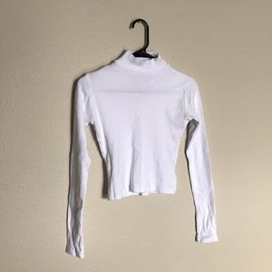 Brandy Melville White Mockneck Top